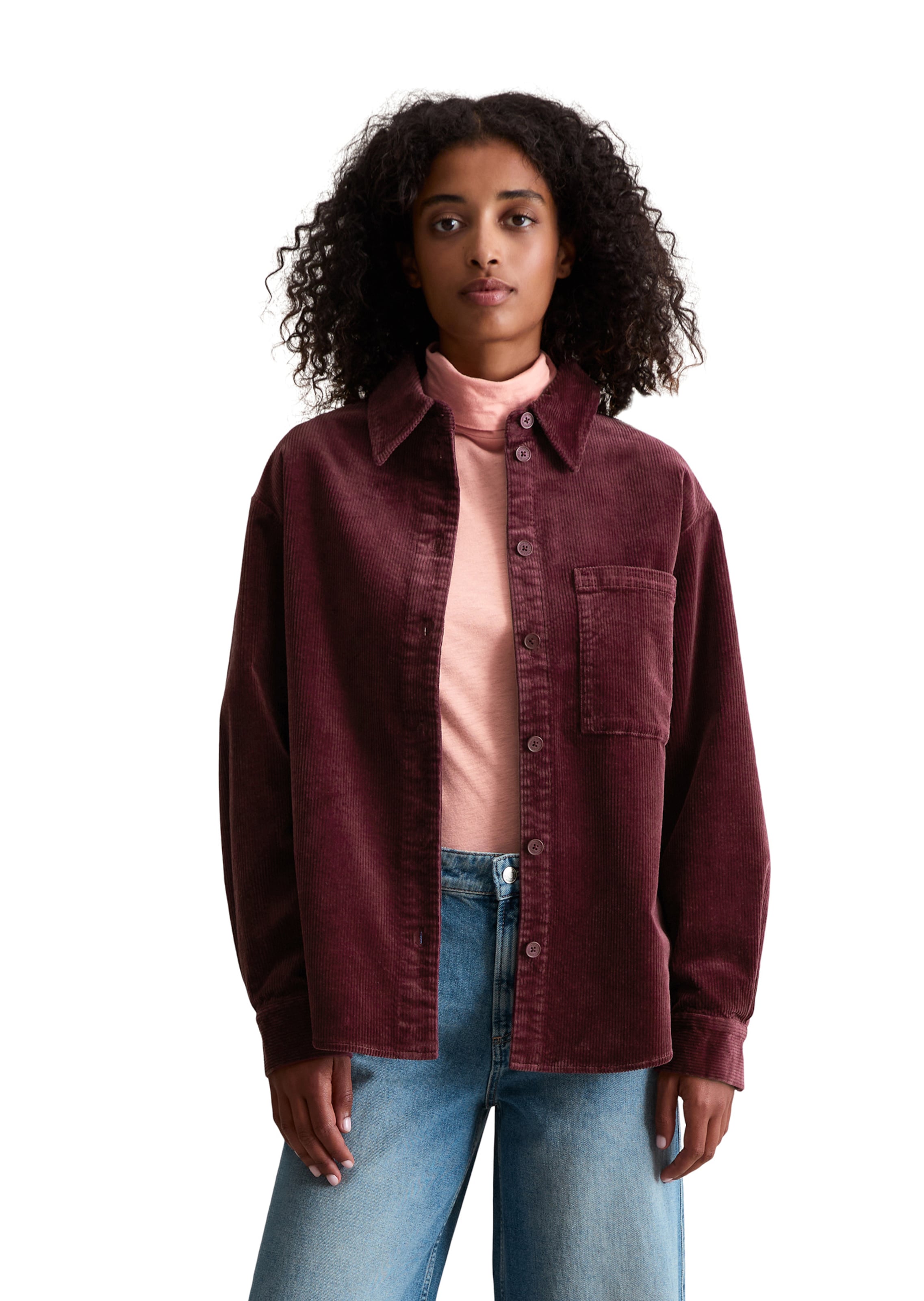 Marc O'Polo DENIM Blouse in Red: front