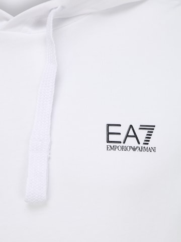 EA7 Emporio Armani Majica 'Felpa' | bela barva