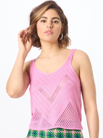 JDY Knitted Top 'Sun' in Pink: front