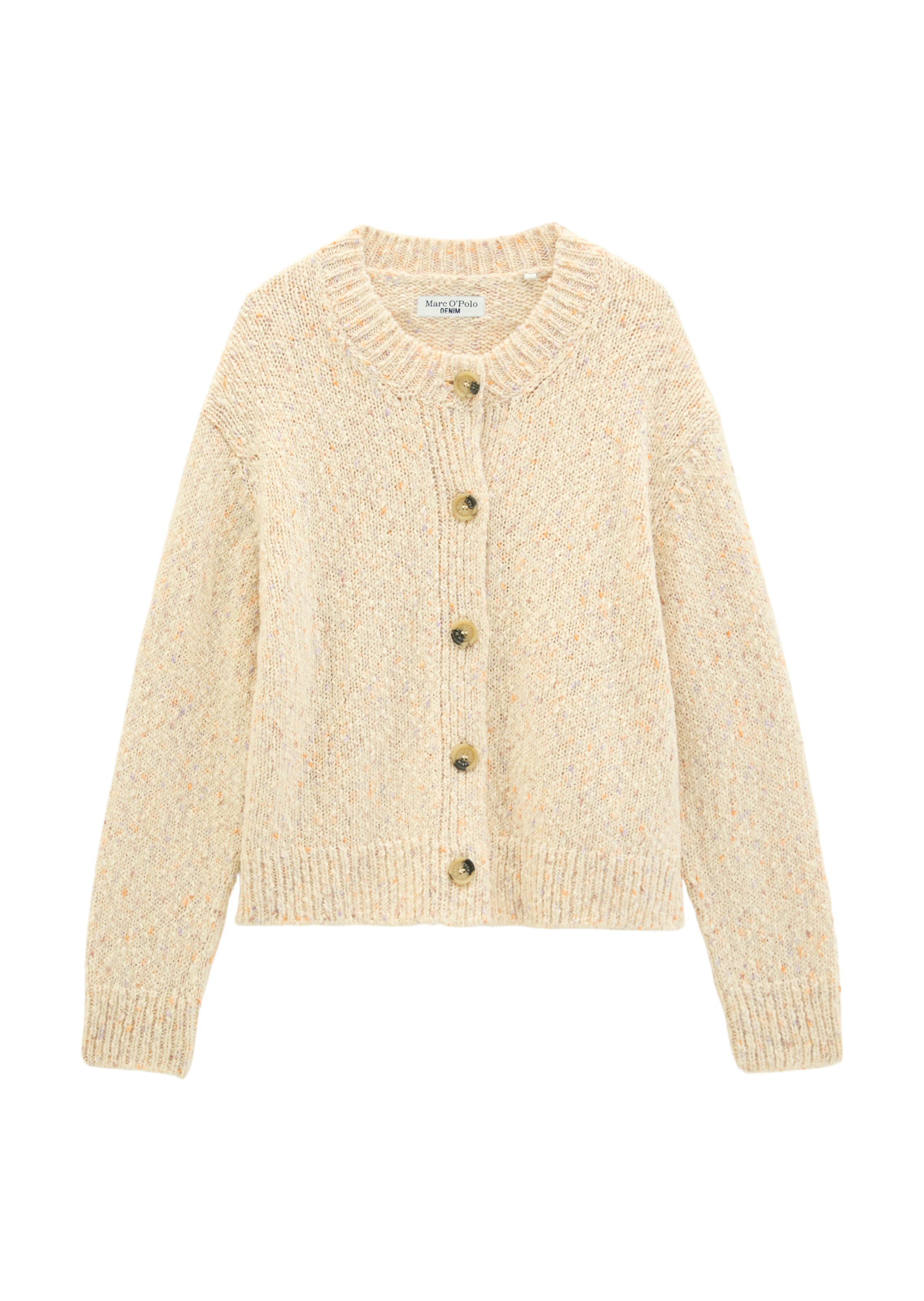 Marc O'Polo DENIM Knit cardigan in Beige: front