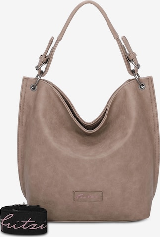 Fritzi aus Preußen Shoulder Bag 'Eco Fritzi01' in Brown: front