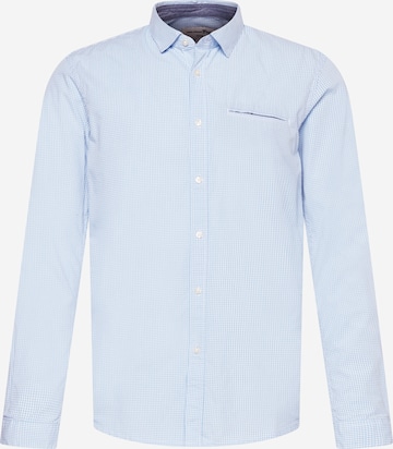 TOM TAILOR DENIM Regular fit Overhemd in Blauw: voorkant