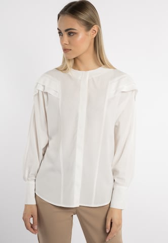 DreiMaster Klassik Blouse in Wit: voorkant