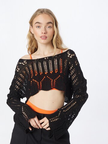 Nasty Gal Shirt in Black: front