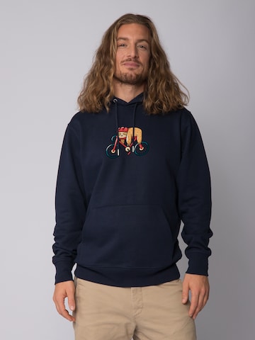 Sweat-shirt ' Sloth ' Watapparel en bleu : devant