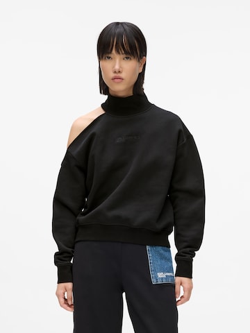 KARL LAGERFELD JEANS Tréning póló - fekete: elől