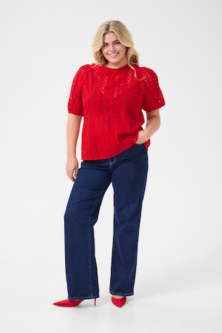KAFFE CURVE Blouse 'Masia' in Rood