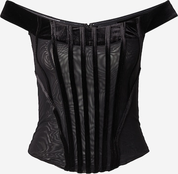 Misspap - Blusa en negro: frente