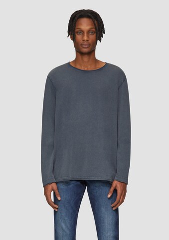 T-Shirt QS en bleu : devant