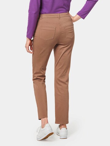 Regular Pantalon Goldner en marron