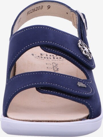 Finn Comfort Strap Sandals in Blue