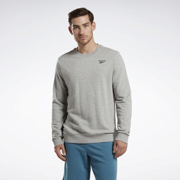 Reebok Sportsweatshirt in Grijs: voorkant