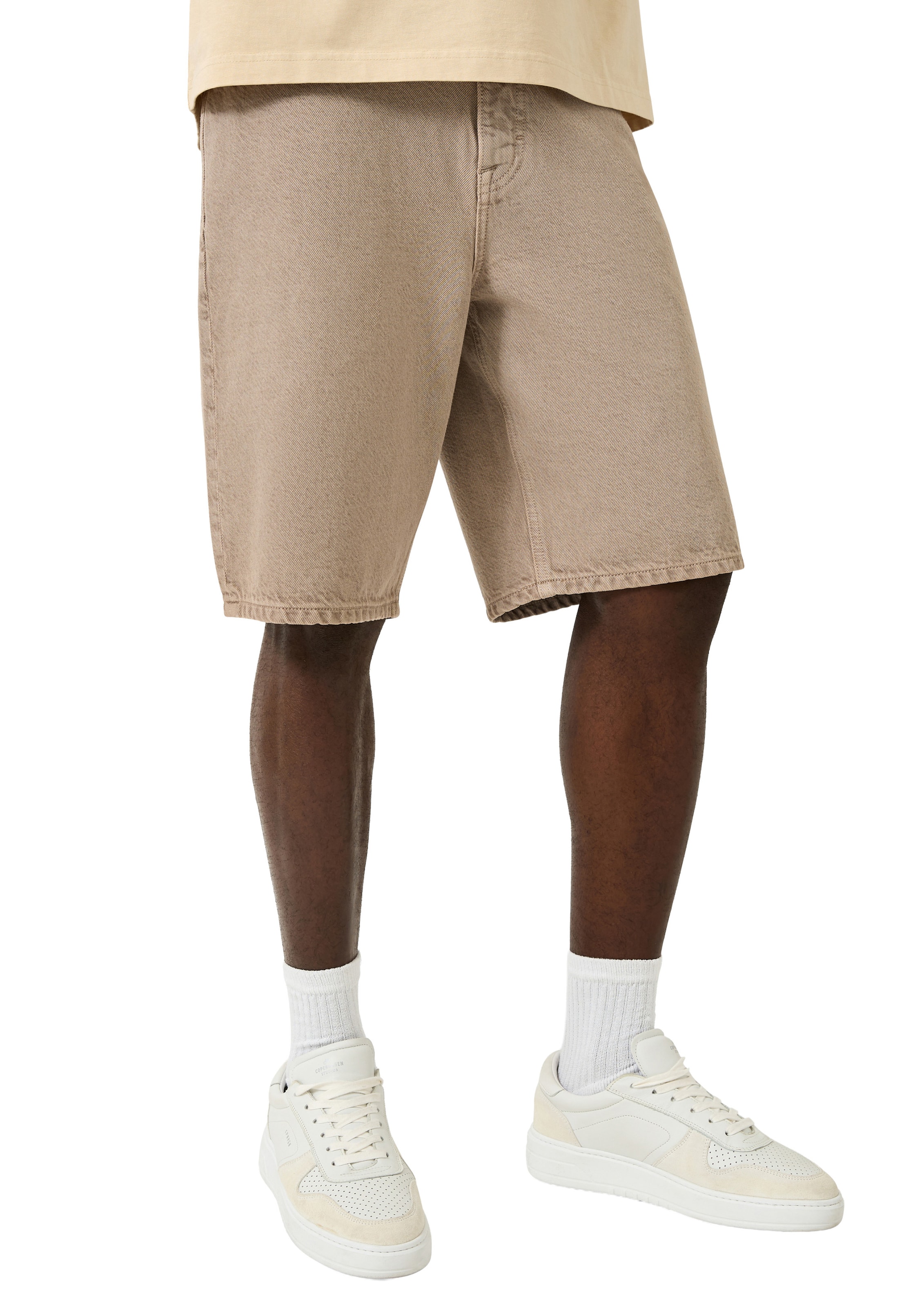 QS Loosefit Jeans in Beige: Vorderseite