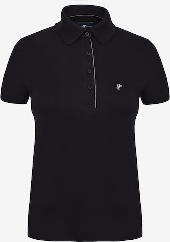 DENIM CULTURE Poloshirt 'Jasna' in Schwarz: predná strana