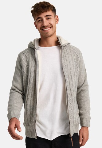 Vestes en maille 'INRandolph' INDICODE JEANS en gris : devant