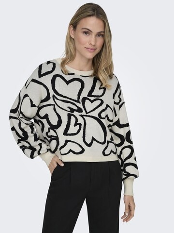 ONLY Sweater in White: front