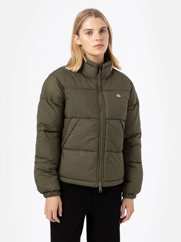 DICKIES Välikausitakki 'ALATNA' värissä vihreä: etupuoli