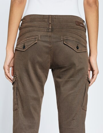 Gang Slim fit Cargo jeans 'Amelie' in Brown