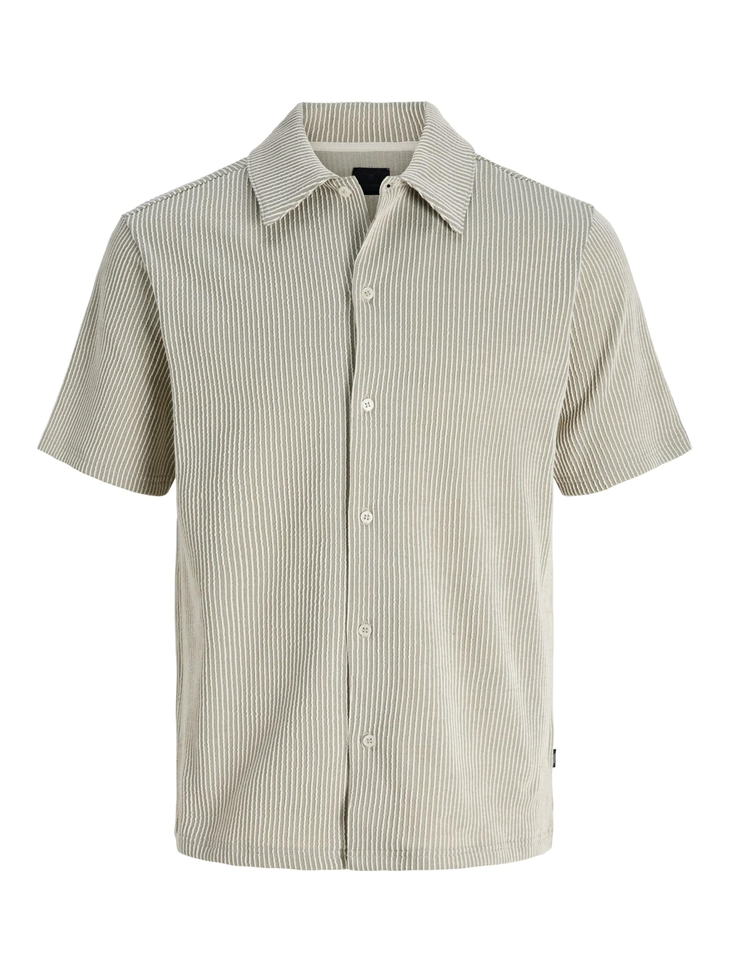 JACK & JONES Button Up Shirt in S in Olive, Item view