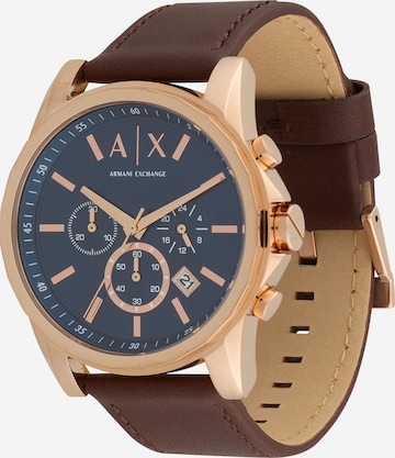 ARMANI EXCHANGE Analoogkell, värv pruun: eest vaates