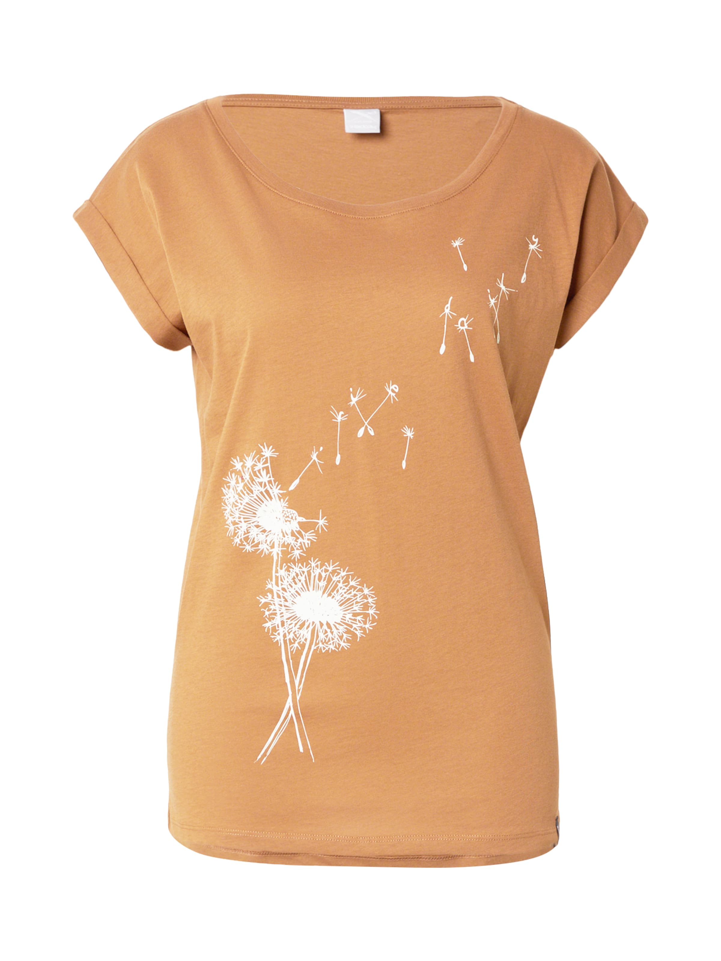 Iriedaily - Camiseta 'Pusteblume' en marrón: frente