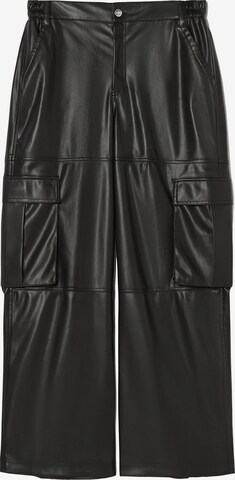 Loosefit Pantalon Bershka en noir : devant