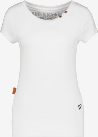 Alife and Kickin T-shirt i vit: framsida