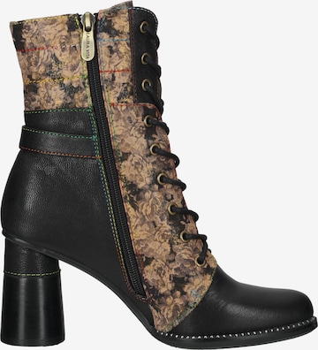 Laura Vita Lace-Up Ankle Boots in Black