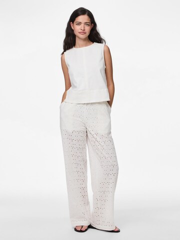 Wide Leg Pantalon 'PCTyla' PIECES en beige