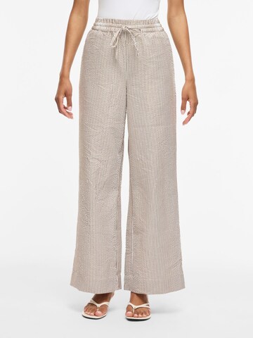 VILA Wide leg Broek 'VIKalea' in Beige: voorkant