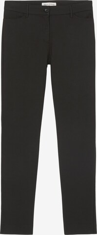 Marc O'Polo Slim fit Trousers 'Tiva' in Black: front