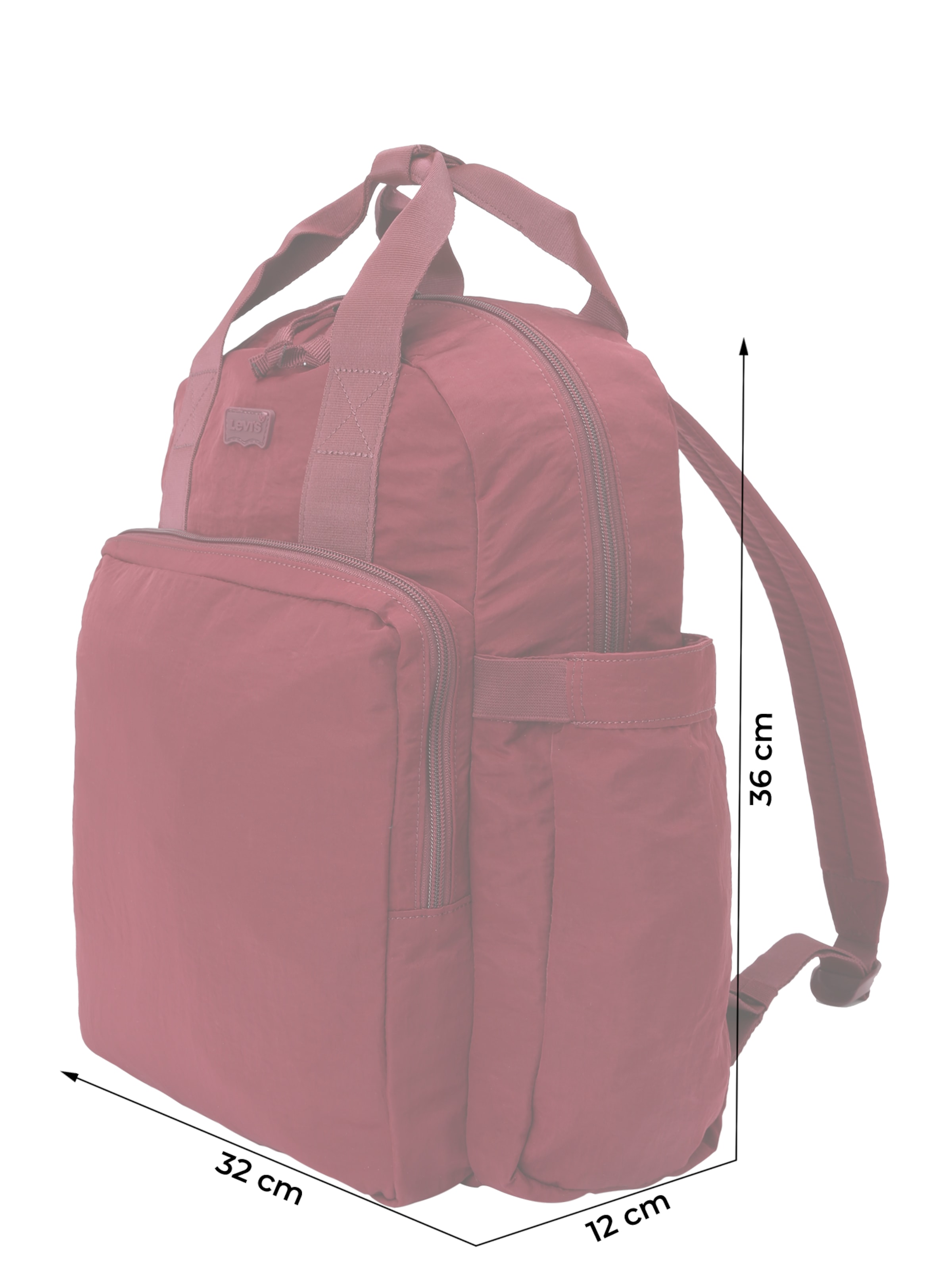 LEVI'S ® Hátizsák 'L-Pack Round Backpack' - piros