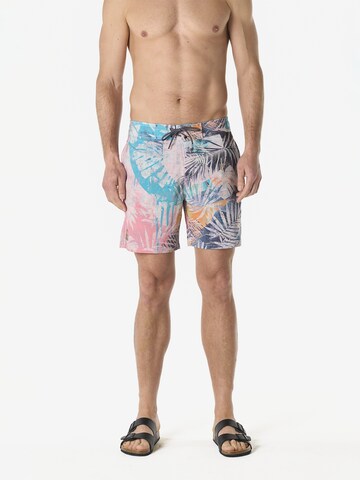 Shorts de bain KOROSHI en mélange de couleurs : devant