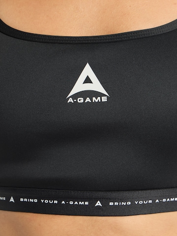 A-Game Bustier Športni nederček 'Adjustable Yoga Sports Bra' | črna barva