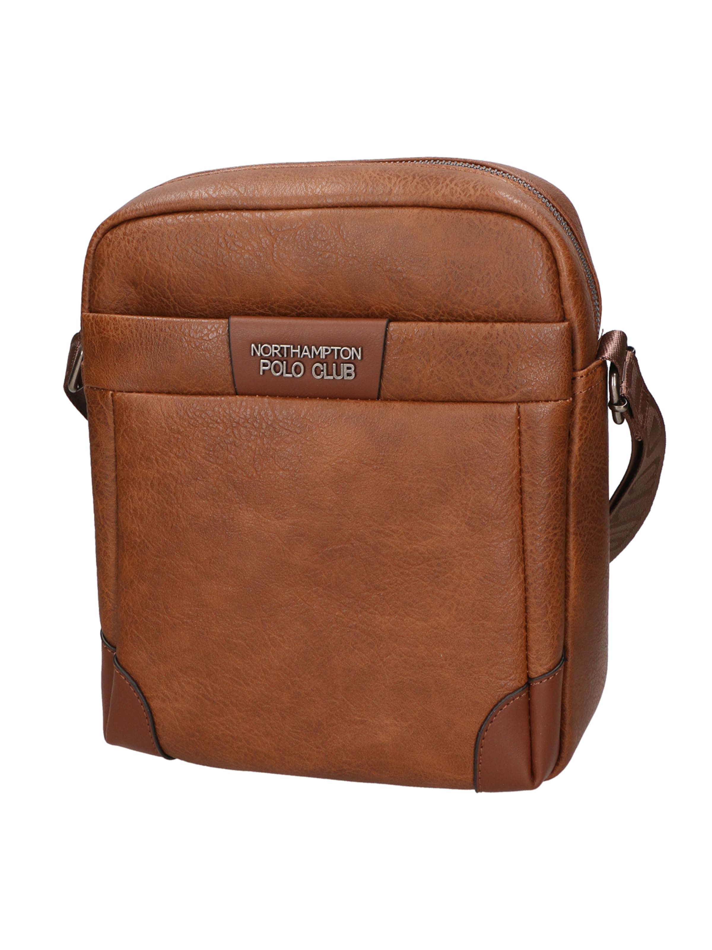 Borsa a tracolla di Northampton Polo Club in marrone: frontale