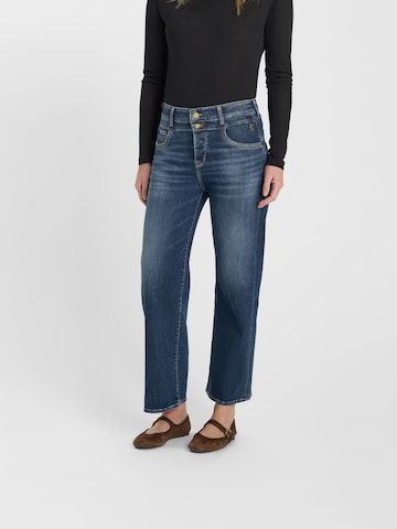 Le Temps Des Cerises Wide leg Jeans in Blauw: voorkant