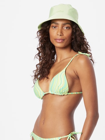 Seafolly Triangle Bikini top in Green: front