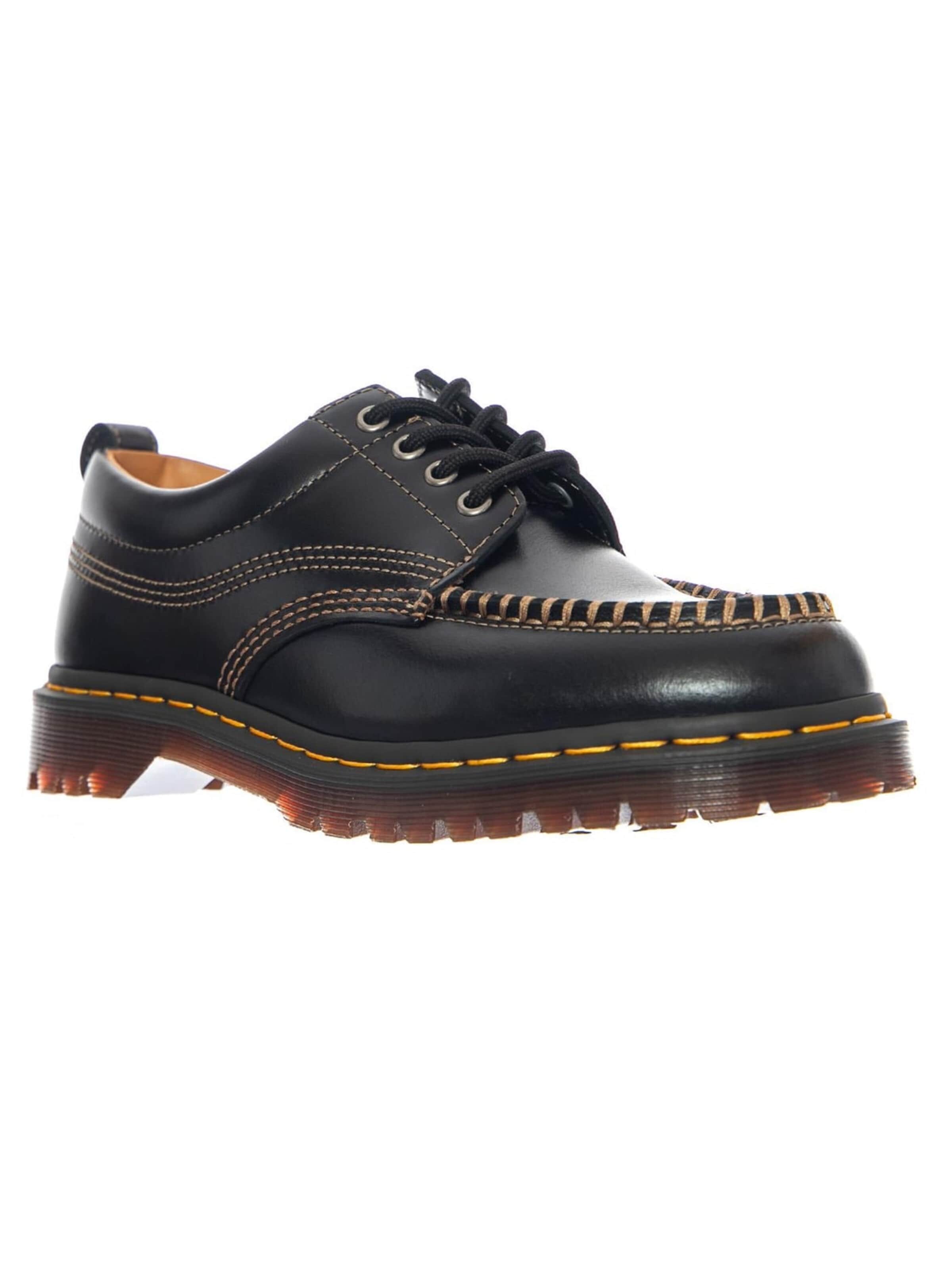 Dr. Martens Snøresko 'Lowell Analine Black' i sort: forside