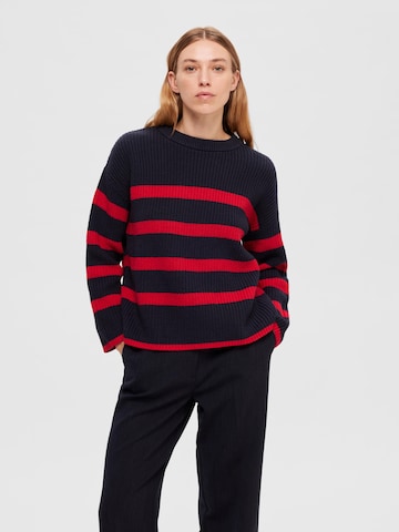 SELECTED FEMME Sweater 'Bloomie' in Black: front