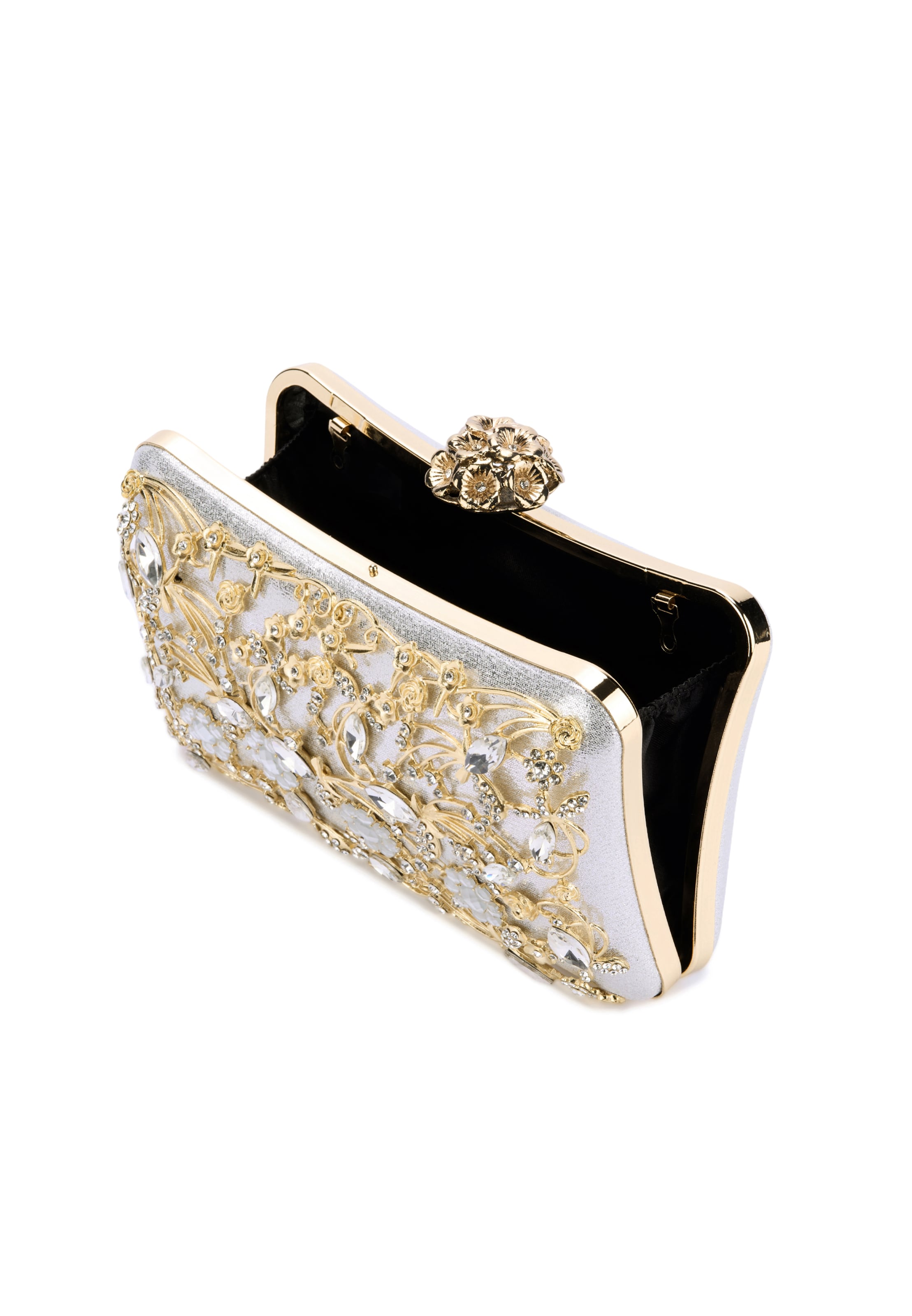 faina - Bolso de noche en plata