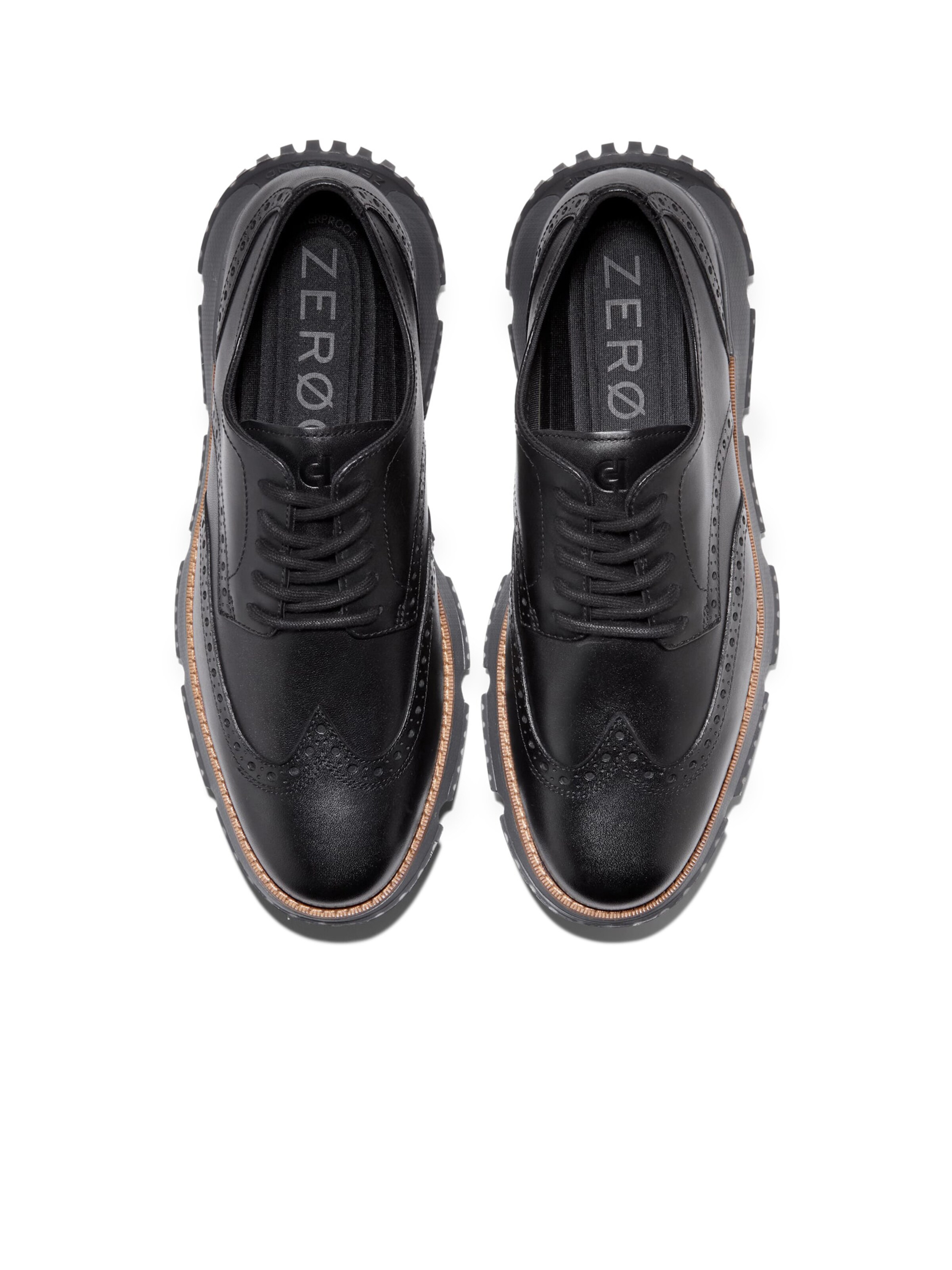 Cole Haan Sportieve veterschoen '4.ZEROGRAND WINGTIP' in Zwart