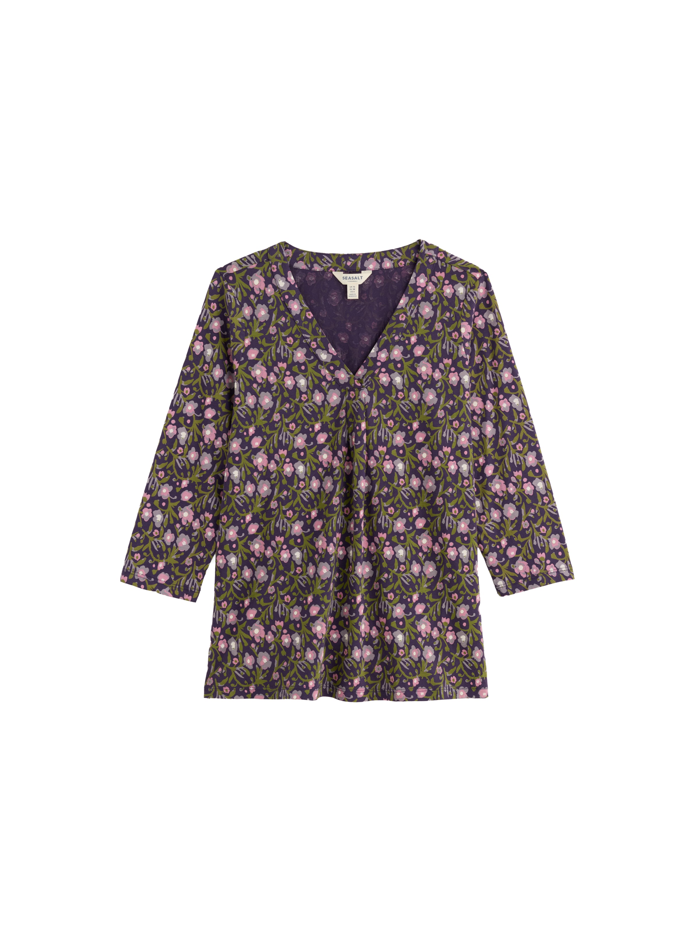 Seasalt Cornwall Pusero värissä vihreä / lila, Tuotenäkymä