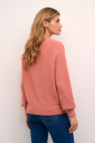 Cream Sweater 'Swan' in Pink
