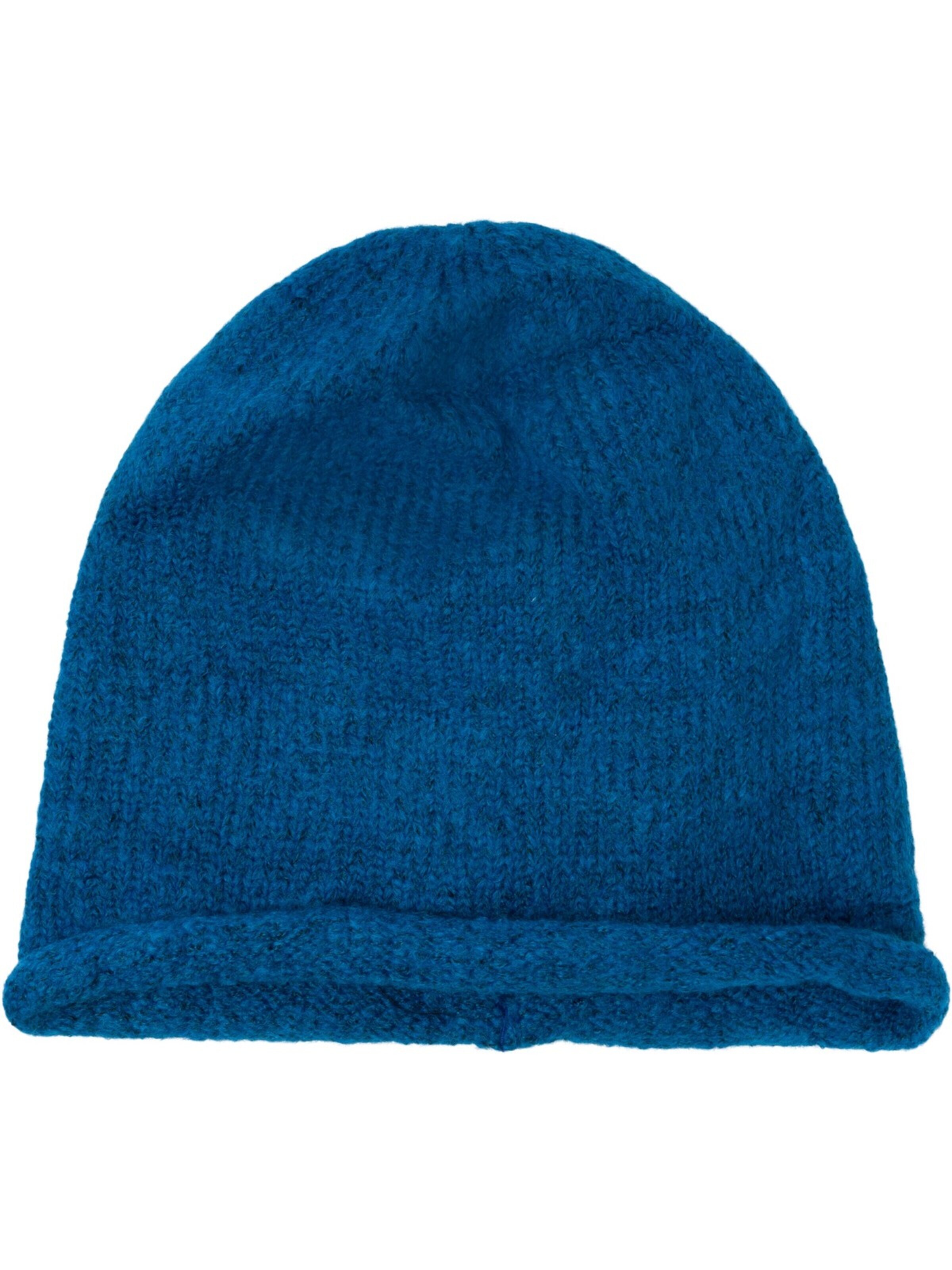 styleBREAKER Mütze 'Oversize Strickbeanie mit Rollrand'‌‌ in Grün: Vorderseite
