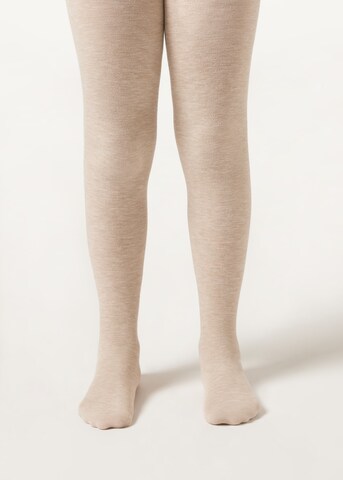 CALZEDONIA Tights in Beige: front