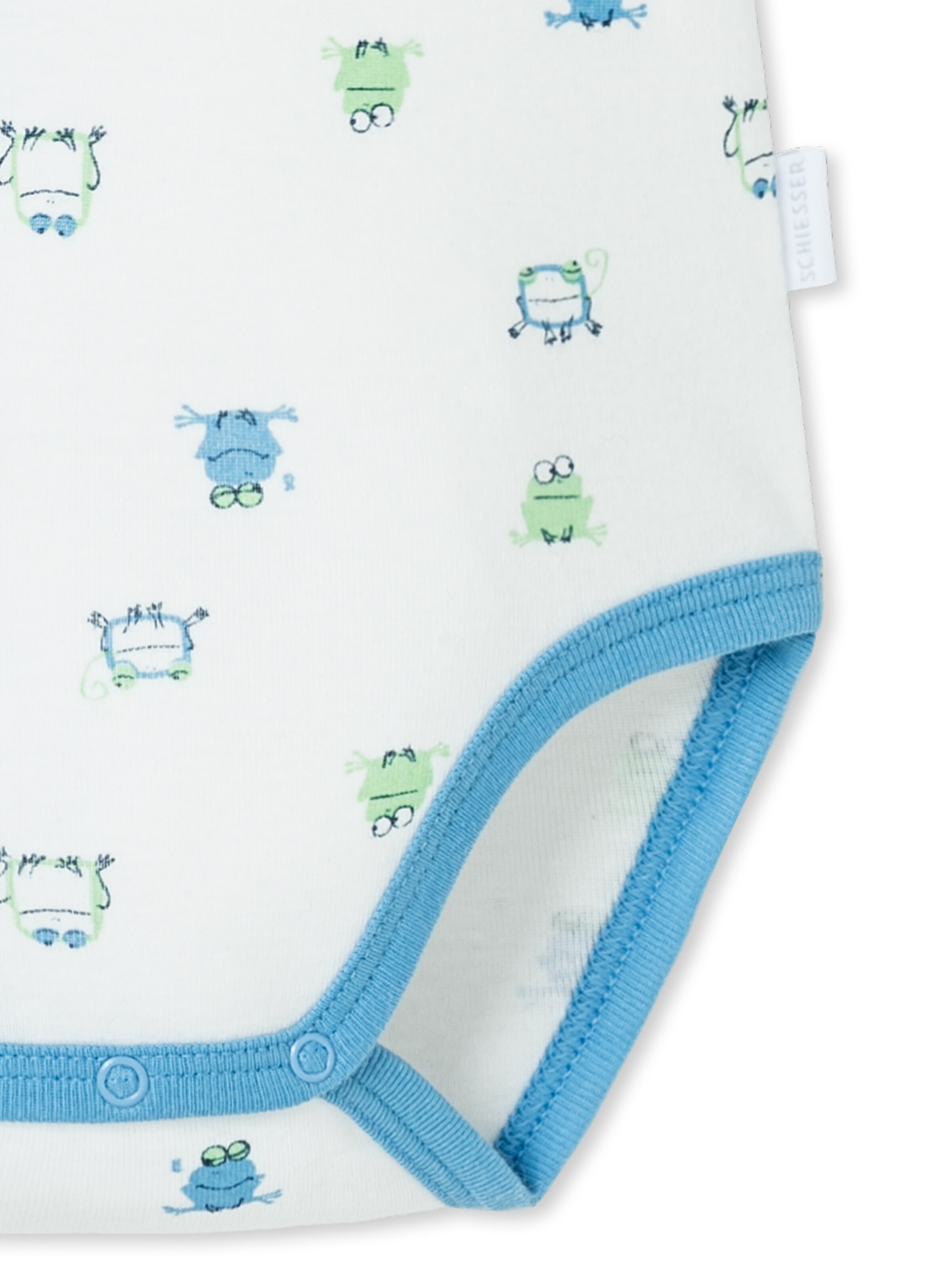 SCHIESSER Romper/bodysuit ' Baby Love Natural  ' in Blue