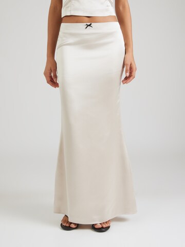 Gonna 'Column' di millane in beige: frontale