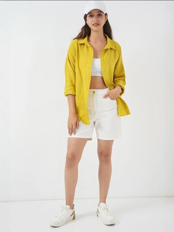 Camicia da donna di Bigdart in giallo