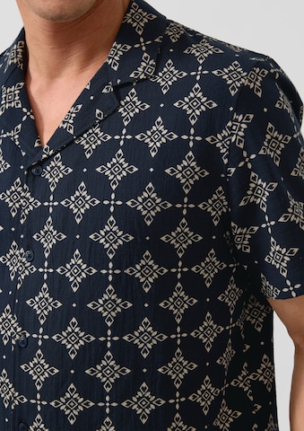 s.Oliver Regular fit Button Up Shirt in Blue