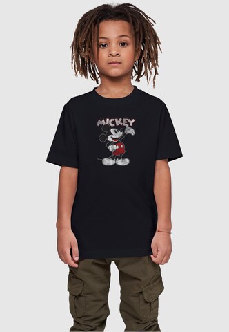 ABSOLUTE CULT Shirt 'Mickey Mouse' in Zwart: voorkant